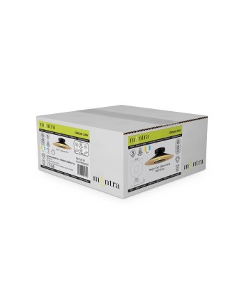 ORION * APLIQUE LED 24W 3000K NEGRO / PAN DE ORO